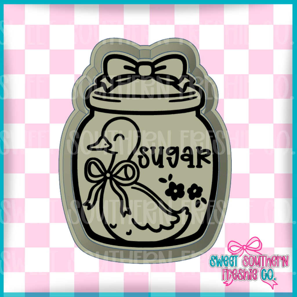 Goose sugar jar