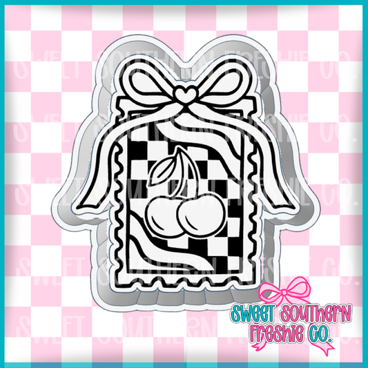 Checkered Cherry Stamp