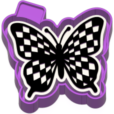 Checkered butterfly
