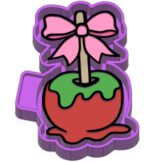 Candy apple with bow