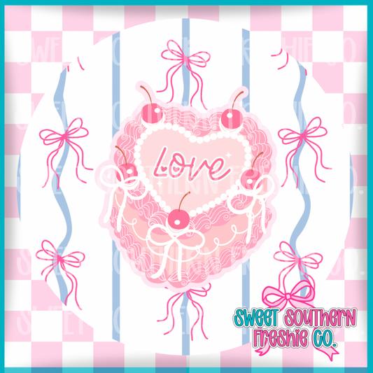 Round Cardstock| Love Heart Cake