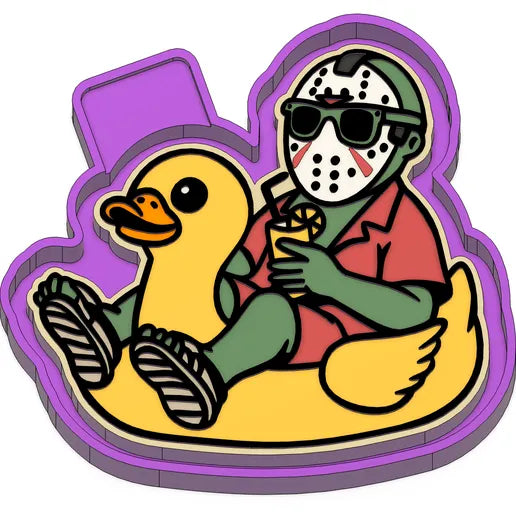 Jason on duck float