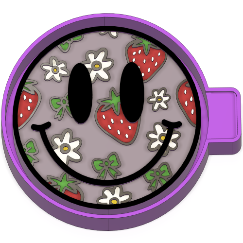 Strawberry & Flower Smiley