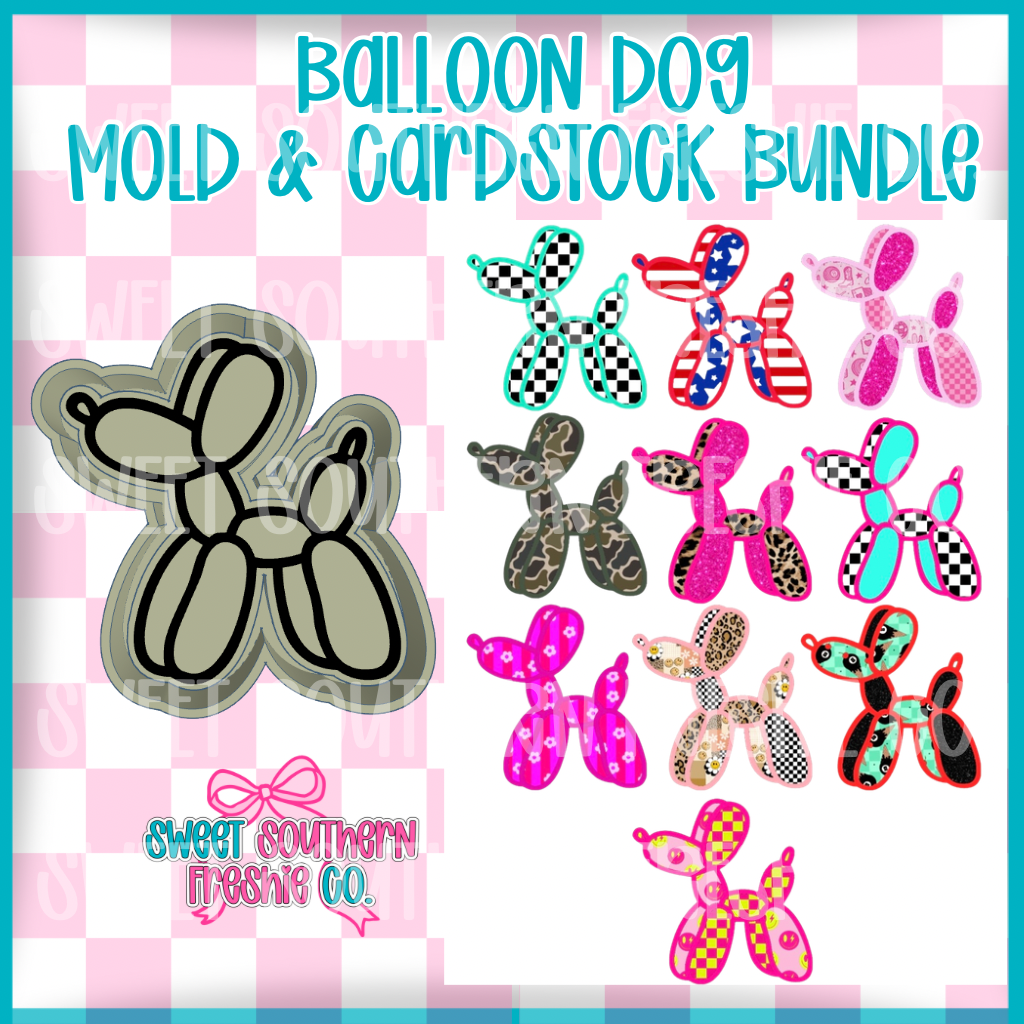 Balloon Dog 2.0| Mold & Cardstock Bundle