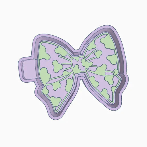 Cow print bow tie