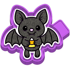 Cute bat with candy corn