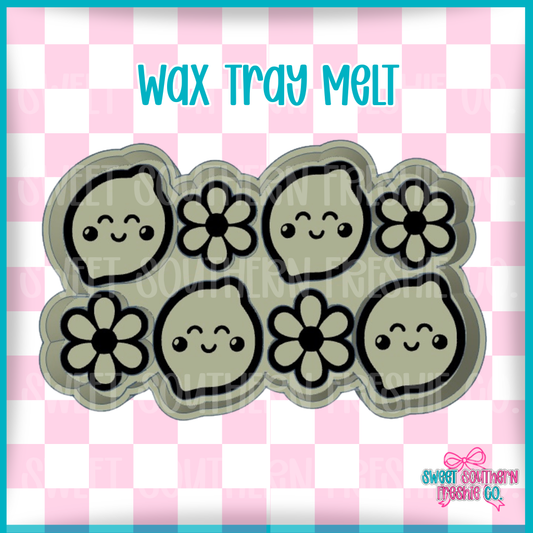 Cute Lemon & Flower Wax Melt Tray