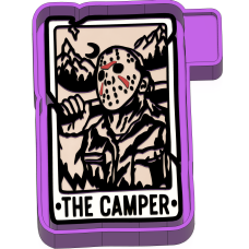 The camper tarot card