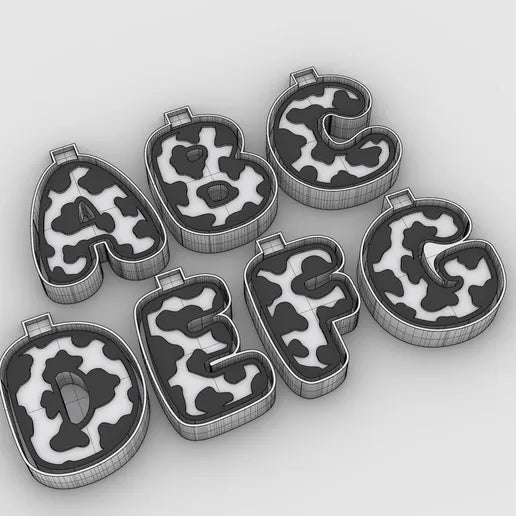 Cow print letter #239