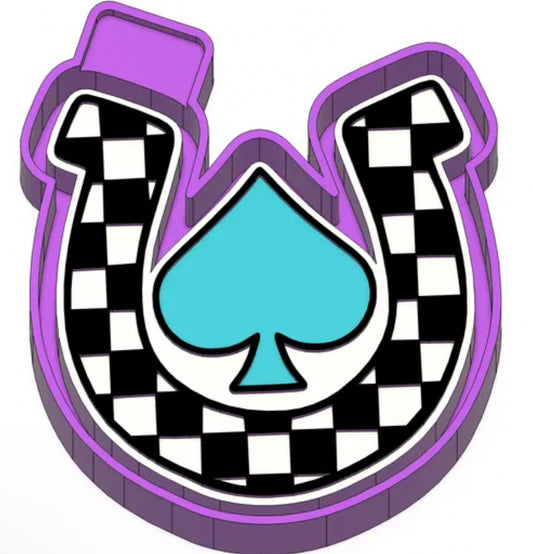 Checkered horseshoe #184