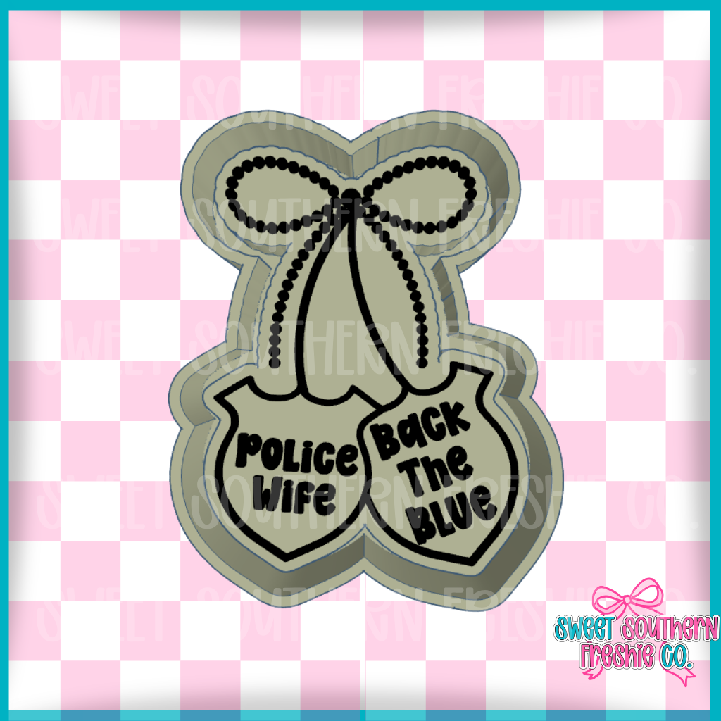 Police Wife Back the blue cherries