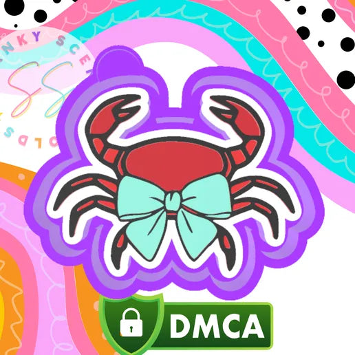 Crab with bow