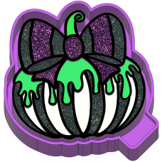Pumpkin with bow and drip
