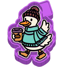 Duck with coffee