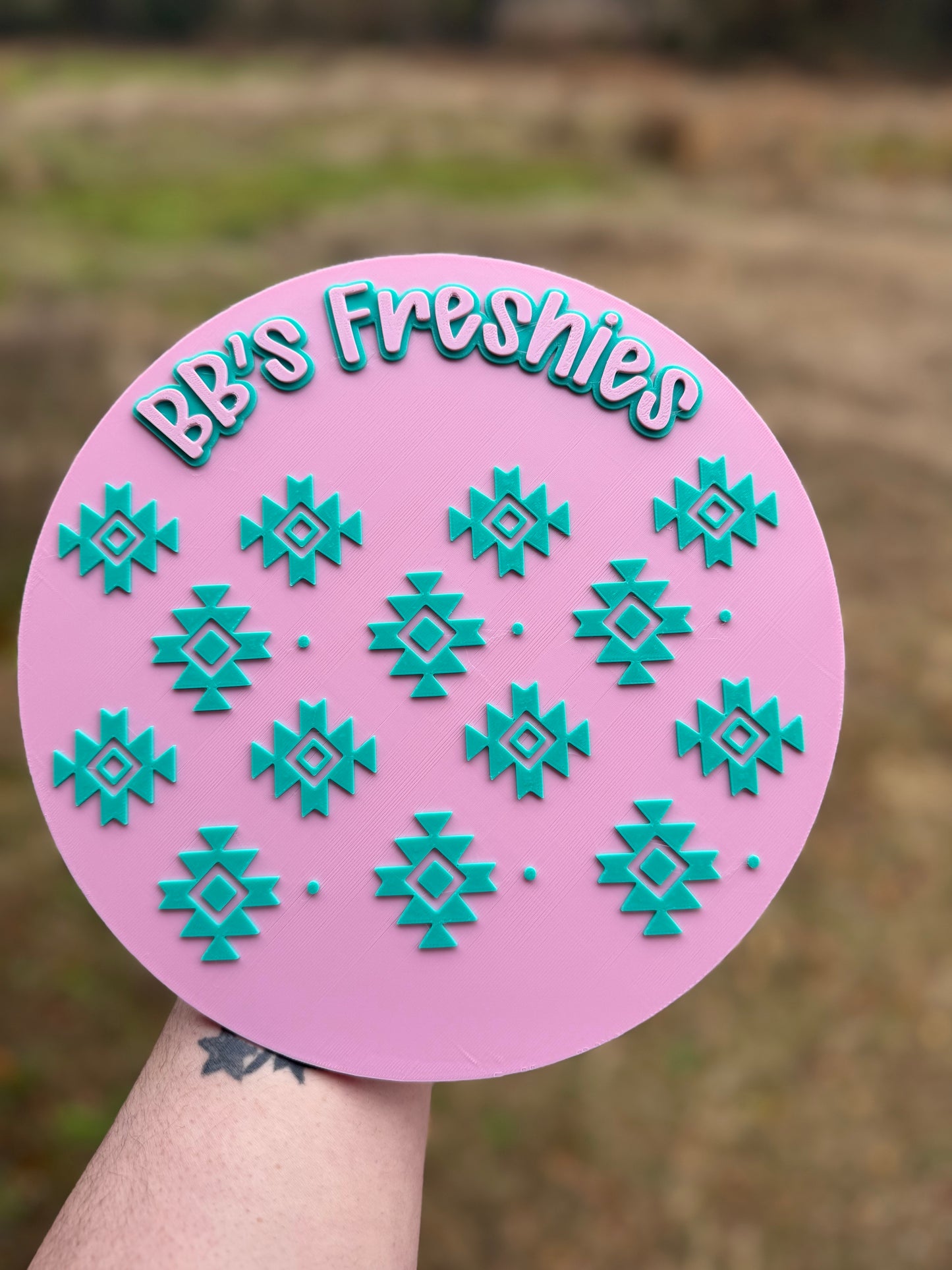 Round Freshie Photo Prop – Customizable Design
