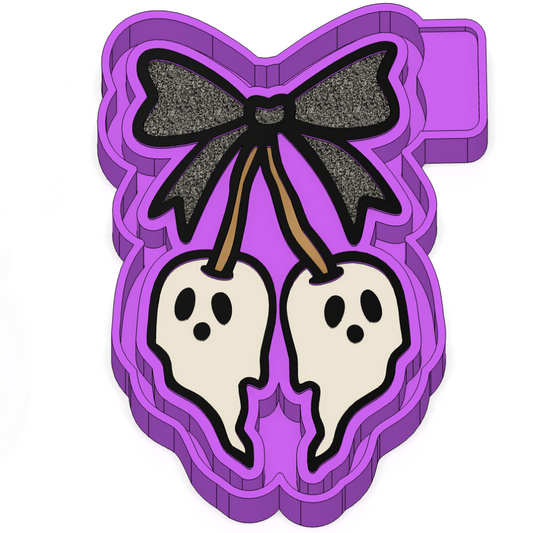 Ghost cherries with bow