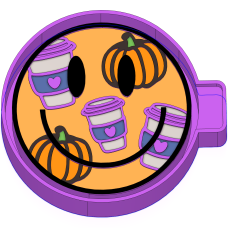Coffee and pumpkin smiley