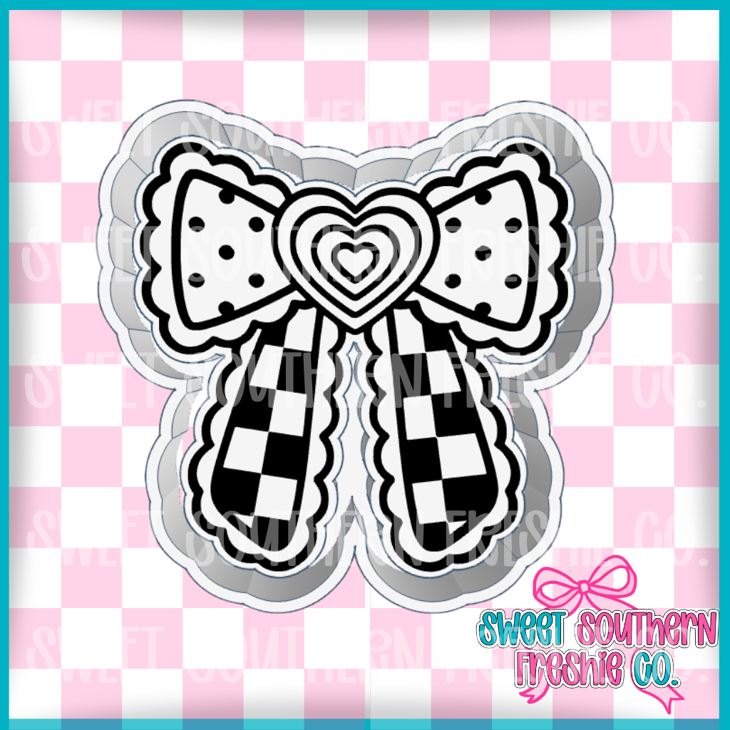 Retro Heart Bow