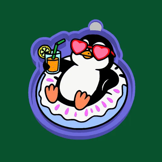 Penguin in float