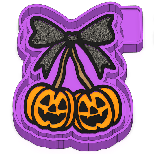 Pumpkin cherries with bow