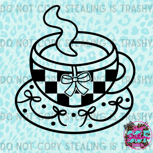 Checkered Tea cup