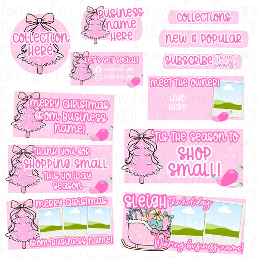 Pink Christmas Shopify Revamp