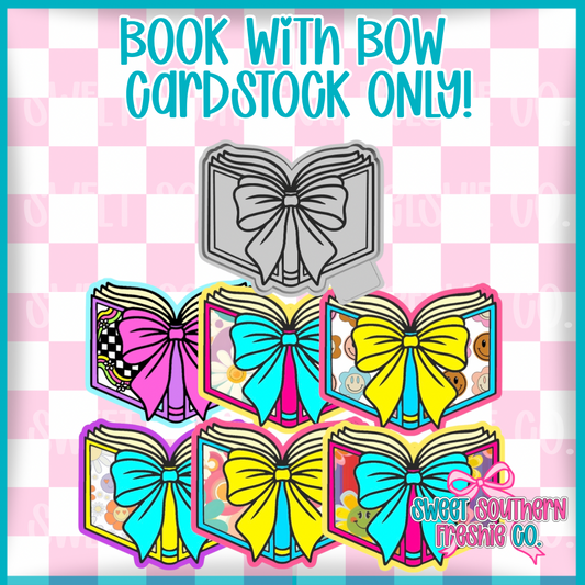 Book With Bow| Cardstock ONLY