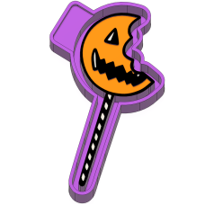 Halloween pumpkin lollipop