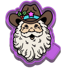 Western retro Santa