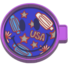 USA popsicle smiley