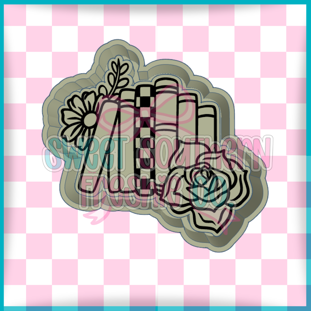 Checkered Floral Books