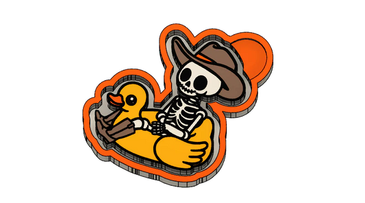 Skelly on a float