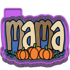 Mama fall with pumpkins