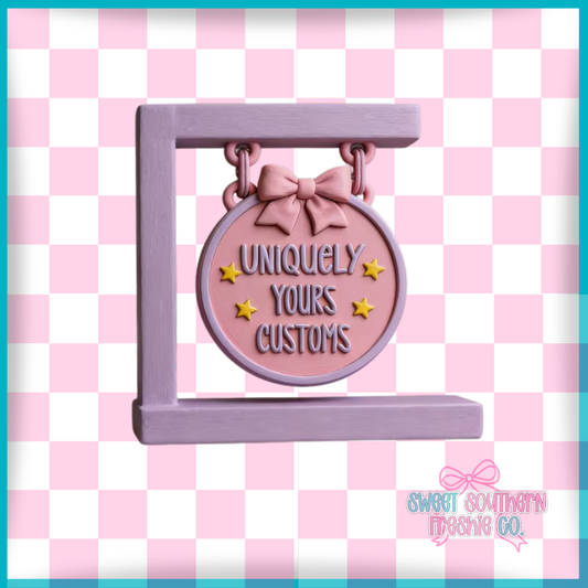 Custom Business Sign 3D Printed | Personalized Shop Sign