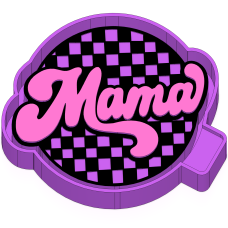 Checkered mama circle