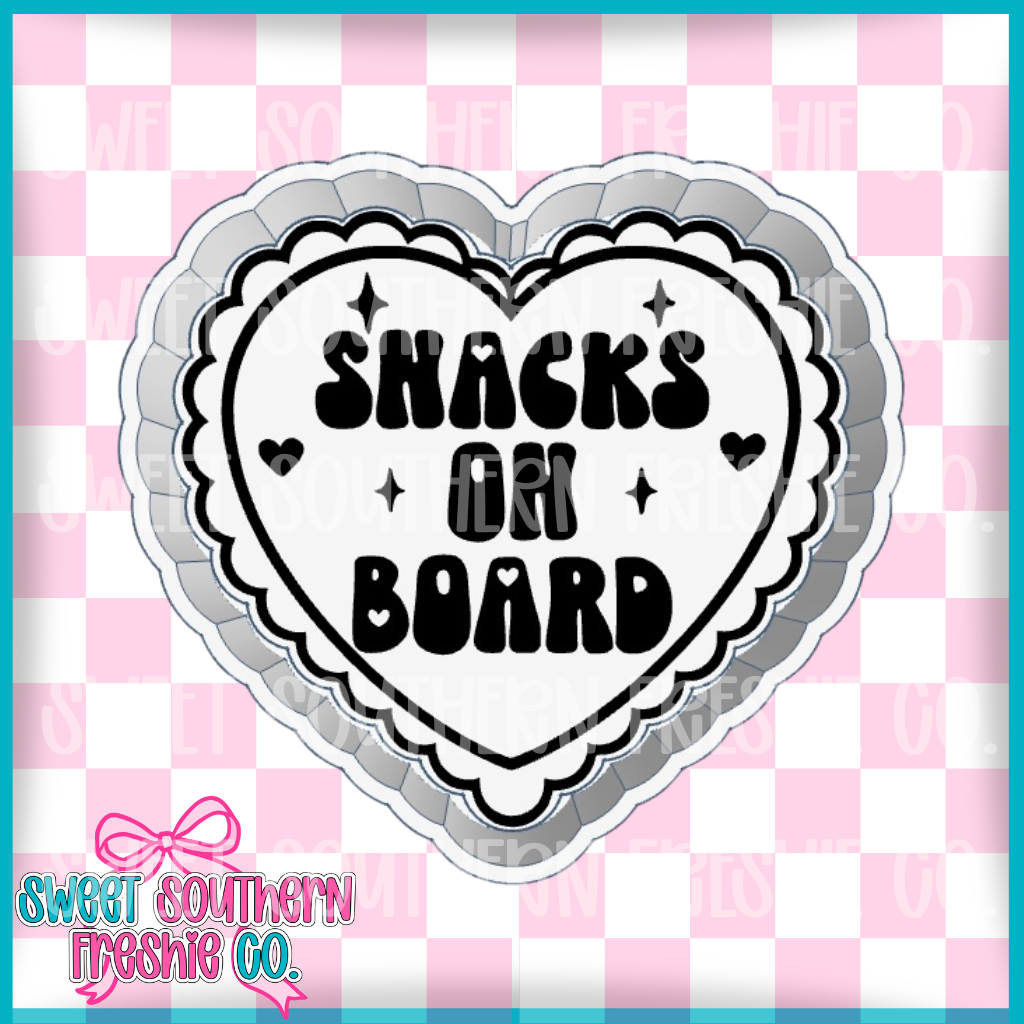 Snacks On Board Heart W/Lace