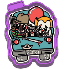 Freddy, Pennywise and Jason in truck