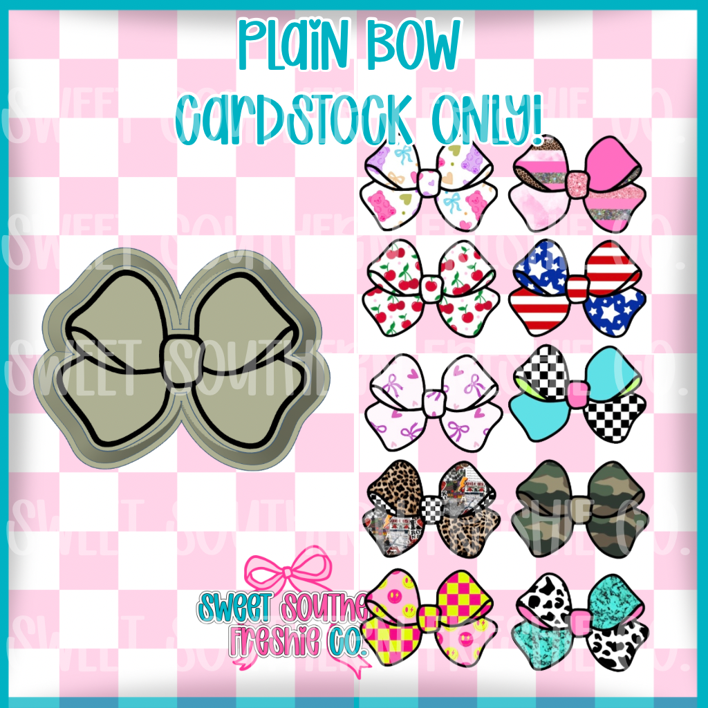 Plain Bow| Cardstock ONLY