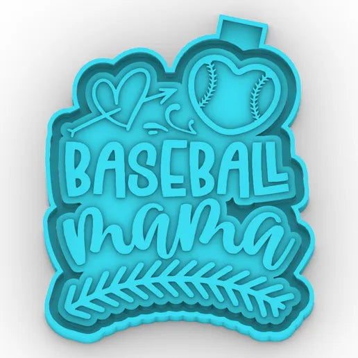 Baseball mama with heart #156