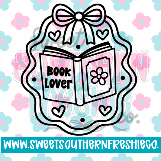 Book lover with frame