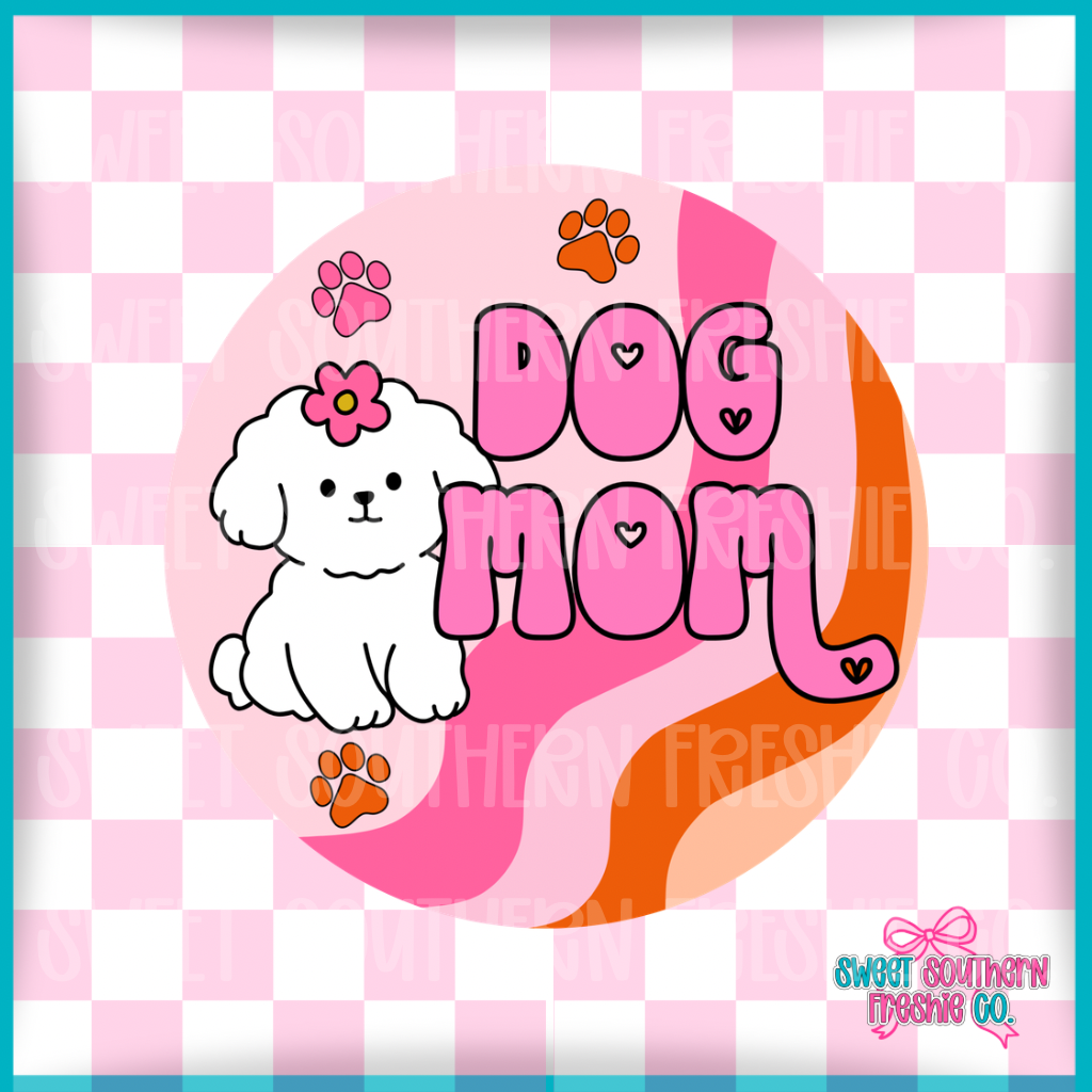 Round Cardstock| Dog Mom
