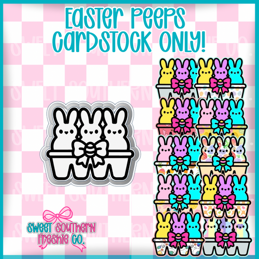 Easter Peeps| Cardstock ONLY