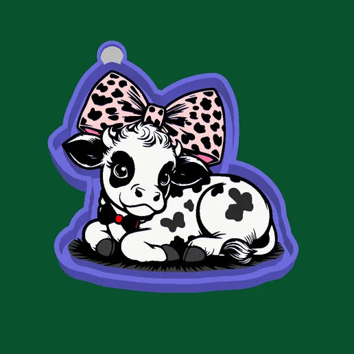 Cow with large bow