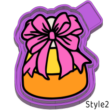 Candy corn with bow