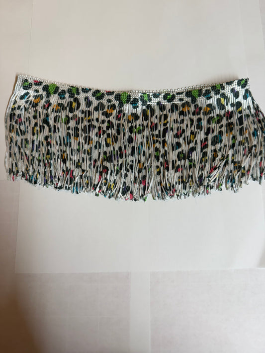 Rainbow Leopard Fringe