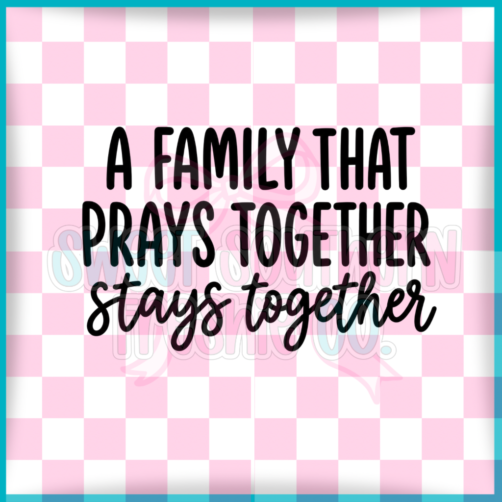 Family prays together