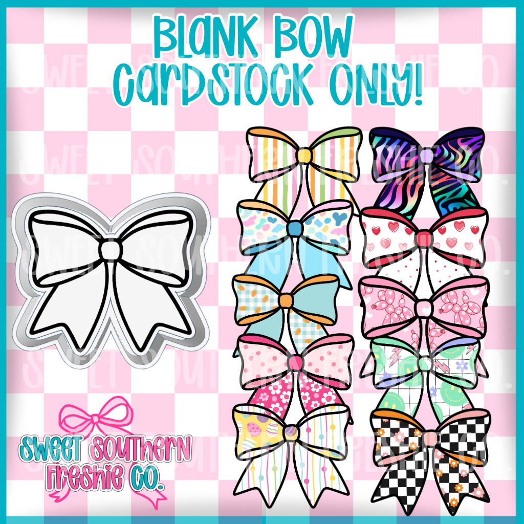 Plain Bow| Cardstock ONLY