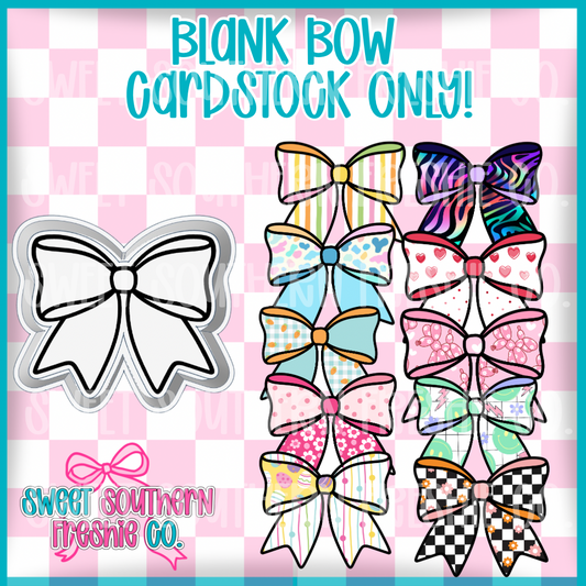 Plain Bow| Cardstock ONLY