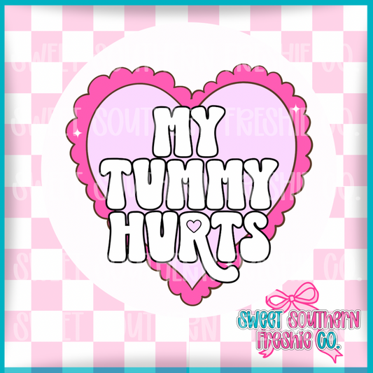 Round Cardstock| My Tummy Hurts