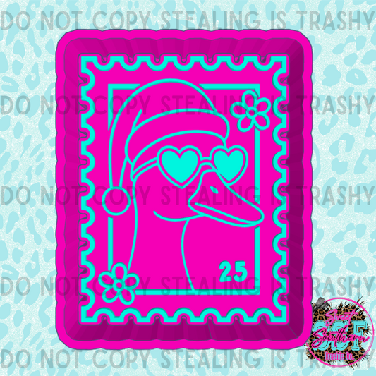 Santa Goose Stamp